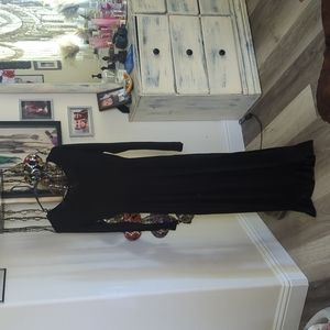 Black long sleeve maxi dress